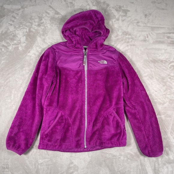The North Face Other - The North Face Girls Full Zip Jacket Fleece Fuzzy Hoody Outdoors L 14_16 Fuchsia